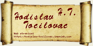 Hodislav Točilovac vizit kartica